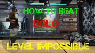 Shadow fight 3 : How to Beat Bolo| Level impossible| First boss chapter 3 bolo