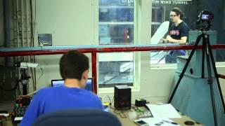 Testing microphones in a wind tunnel