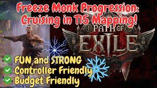 Path of Exile 2 Freeze Monk Progression: This build SWEEPS through T15 in endgame!