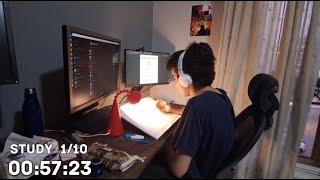 study with me live pomodoro | rain sounds 6 hour session