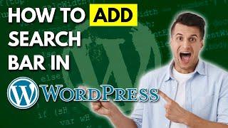 How to Add a Search Bar in WordPress Menu (2023) Step By Step Tutorial