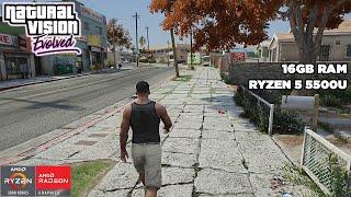 GTA 5 - RYZEN 5 5500U - 16GB RAM - Naturalvision Evolved - Acer Aspire 7