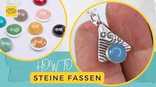 Metal Clay Silver Anhänger Tutorial: Steinefassen & Schmuckgestaltung