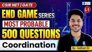 Most Probable Questions for CSIR NET Chemistry | Coordination | Chemical Science Important Questions