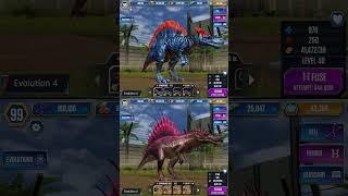 SPINOSAURUS GEN 1 VS SPINOSAURUS GEN 2 | Jurassic World The Game