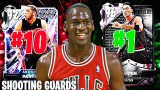 RANKING THE TOP 10 BEST SHOOTING GUARDS IN OF NBA 2K25 MyTEAM!!