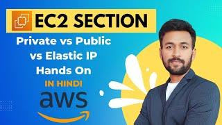 AWS Tutorial 40 | Private vs Public vs Elastic IP Hands On | Hindi