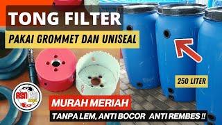 Jangan sampai salah beli ‼️inilah perbedaan Uniseal dan Grommet | Filter tong biru kolam koi