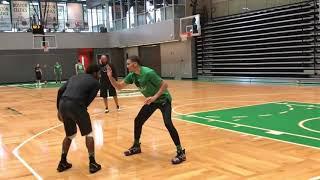 Kyrie Irving And Jayson Tatum Go At It Playing 1 on 1 at Celtics Practice FULL