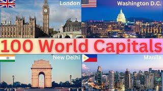 100 Countries and Their Capitals | World Country Names and Capital Cities