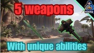 5 LEGENDARY weapons with unique abilities and their locations. conan exiles age of war chapter 4.