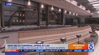 New Delta terminal with outdoor deck opens at LAX