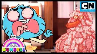 Pepperoni Panic! Gumball Meets the Meat Monster! | Gumball - The Mess | Cartoon Network