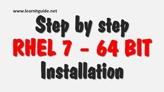 How to Install Red Hat Enterprise Linux 7 (RHEL7) - Step by Step Installation