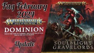 FAQ AoS Soulblight Gravelords [ITA] Febbraio 2024 Dominion aggiornamento