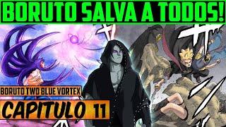 HIMAWARI UTILIZA LA BIJUDAMA | SARADA HUMILLADA - CAPÍTULO 11 BORUTO TWO BLUE VORTEX - RESUMEN