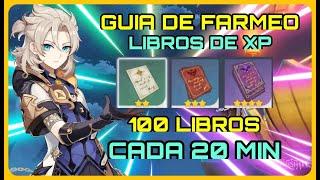 Genshin impact COMO FARMEAR libros de EXPERIENCIA 