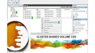 Cluster Shared Volume CSV to Hyper-V Cluster