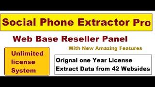 social phone extractor pro reseller panels - social email extractor software |  download