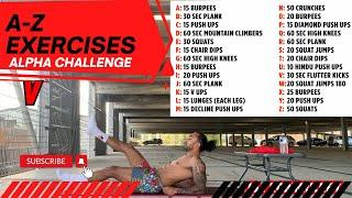 MadBarz.com Workout Exercise Alpha Challenge : A-Z Exercises