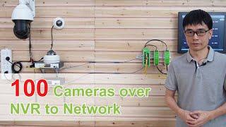 How to connect 100 IP cameras to Primary Network