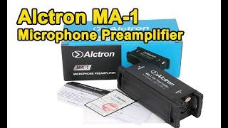 Review Alctron MA-1 Microphone Preamp with SM58