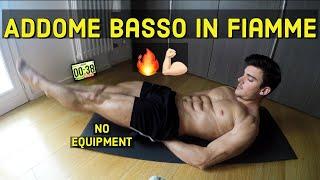 UCCIDIAMO QUESTO ADDOME BASSO !! ABS WORKOUT // 40” LAVORO 10” RECUPERO // ALLENAMENTO INSIEME