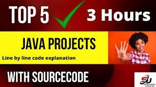  #javaprojects #miniprojects Top 5 Java Projects with Full Explanation and Source code  