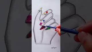 Nails painting #painting #creativeart #artwork