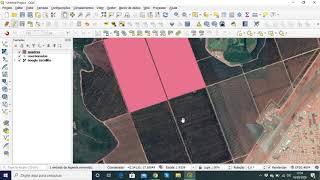 Como Criar Shapefile no QGIS em camada base do Google Satélite