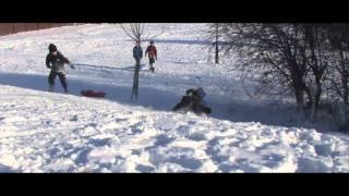 Sledging in Biddick Woods - November 2010 [HD]