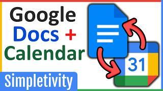 Connect Docs to Google Calendar like THIS! (Meeting Notes)