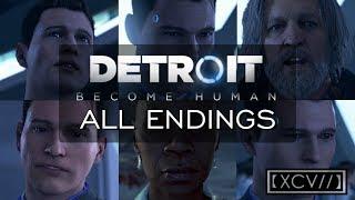 Detroit: Become Human ¦ 'Connor at the Cyberlife Tower' ALL ENDINGS (PC,PS4) 60fps |【XCV//】