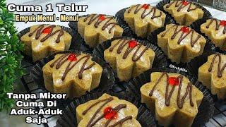 CARA MEMBUAT BOLU PISANG KUKUS CUMA 1 TELUR TANPA MIXER,CUKUP DI ADUK ADUK SAJA