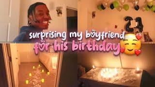 SURPRISING MY BOYFRIEND FOR HIS BIRTHDAY