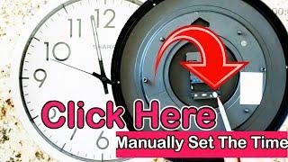 How Do I Manually Set My  Atomic Clock | How to set up an Atomic Clock | Sharp Atomic Wall Clock