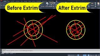 How to use Extrim command in autocad?