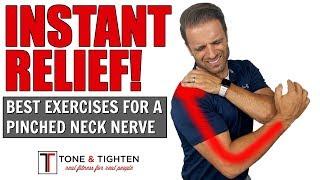 INSTANT RELIEF - How to Treat A Pinched Neck Nerve - Physical Therapy Exercises