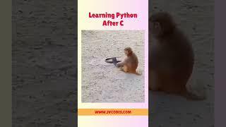 Learning Python after C language  #codes #coding #programming #jvcodes #shorts