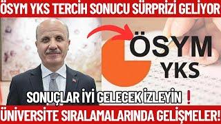 ÖSYM YKS Tercih Sonuçlarında MÜJDELERSıralamalar nasıl gelecek? Sonuçlar erken açıklanabilir!