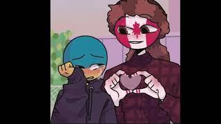 countryhumans Ukraine x Canada