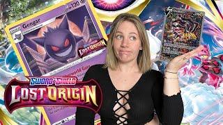 Pulling My 4th Giratina Alternate Art While Hunting For Gengar - Lost Origin Booster Pack Opening