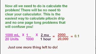How to Calculate Pitocin Drips