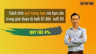 Xác định quỹ lương hưu bằng quy tắc 4%