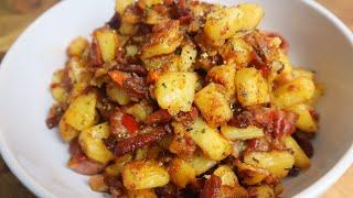 BREAKFAST POTATOES RECIPE MUST TRY | PAN FRIED POTATO | TASTY SKILLET POTATOES