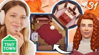 Building A LIBRARY Themed Bedroom In the Sims 4 | Tiny Town Pink #31