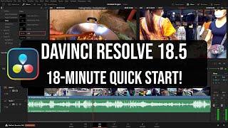 How to Use DaVinci Resolve 18.5 | QUICK START GUIDE!