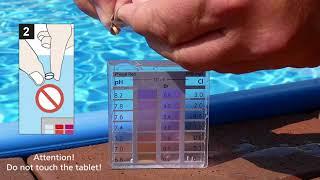 Water Testing with the Compact Pool Test Kit: Several parameters simultaneously