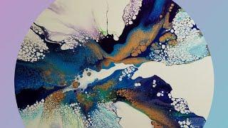 (182) ACRYLIC POURING - Experimental Dutch Pour using Mystery Leftovers! Success! SOHO Paints