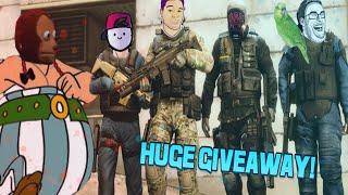 INSANE CS:GO GIVEAWAY COLLAB! (ft. xHarris, Neweritonn, Prix, Wotzy)